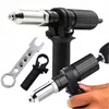 A set of tools for riveting, including a main riveting tool and accessories. Produktbild-Vorschau