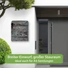 banjado Design Briefkasten Stahl schwarz mit Zeitungsfach Produktbild-Vorschau 5