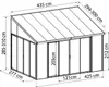 Palram - Canopia Aluminiowy zimny ogród zimowy Sanremo Podgląd zdjęcia produktu 24