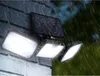 A solar-powered LED security light is mounted on a brick wall during a rain shower. Anteprima dell’immagine prodotto