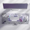 A top-down view of a computer setup including a monitor, keyboard, and mouse on a desk mat. Produktbild-Vorschau