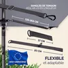 Set de protection contre le vent Kingsleeve pour parasol Voir les images du produit 2