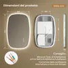 S'AFIELINA 95×60 cm specchio da parete LED - specchio da Anteprima dell’immagine prodotto 7