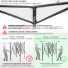 VOUNOT® Pavillon 3x3m, Wasserdichter Faltpavillon, Faltbar Produktbild-Vorschau 3