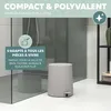 Poubelle cosmétique Eluno TESERO, à pédale, capacité 4 Voir les images du produit 3