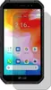 A screen protector is shown placed over a smartphone screen. Náhled obrázku produktu