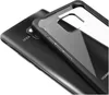 A black smartphone with a clear protective case is shown from a diagonal angle. Produktbild-Vorschau