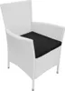 The Living Store 5-tlg. Garten-Essgruppe Poly Rattan Produktbild-Vorschau 6
