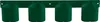 A dark green four-unit wall mount holder against a white background. Produktbild-Vorschau