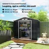 Outsunny Gerätehaus mit Bodenrahmen Geräteschuppen Produktbild-Vorschau 4