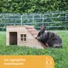 Kerbl Nagerhaus Nature, 50x25x25 cm, Holz, für Hasen, Produktbild-Vorschau 4
