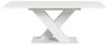 Esstisch ausziehbar Weiß X-Fußgestell 150-190 cm Produktbild-Vorschau 2
