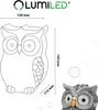 LUMILED Solar Eule LED Gartenfigur Dekorative Solarleuchte Produktbild-Vorschau 8