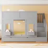 Lit superposé Merax 90 x 200 cm avec structure en bois, lit Voir les images du produit 3