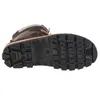The underside of a brown and black hiking boot is shown against a white background. Produktbild-Vorschau