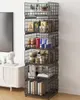 Unyqoos® Schrankorganizer, set van 6, zwart – Stapelbare, Productafbeelding-voorbeeld 3