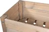 Close-up view of the corner of a wooden raised garden bed, showing the construction details. Produktbild-Vorschau