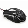 A black gaming mouse with white accents and a red and black braided cable is shown on a white background. Produktbild-Vorschau