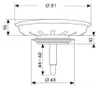 FRANKE Siebkorb Excenter (133.0005.611) - Ø 82 mm, Schaft 8 Produktbild-Vorschau 4