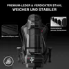 A cutaway view of a gaming chair highlighting its materials and construction. Produktbild-Vorschau