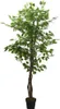 vidaXL Umelý strom Ficus 630 listov 120 cm zelený Náhľad obrázku produktu 1