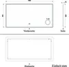 Badspiegel mit Bluetooth 160×80cm Uhr Schminkspiegel Produktbild-Vorschau 6