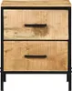 Armadio da Notte con cassetto Marrone e Nero 40 x 35 x 50 Anteprima dell’immagine prodotto 3