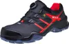 A studio shot of a black and red safety shoe. Produktbild-Vorschau