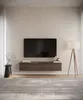 A modern living room with a wall-mounted TV and media console. Náhled obrázku produktu