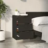 vidaXL Noční stolky 2 ks černé 40x36x65 cm Náhled obrázku produktu 3
