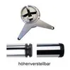 Pied de table / pied de support - aspect inox, Ø 6 cm x 87 Voir les images du produit 4