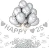 Oblique Unique 25. Geburtstag Silberhochzeit Deko Set - Produktbild-Vorschau 1