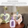 4 Stück Herzförmig Silikonformen Vase mit 3 Reagenzgläsern Produktbild-Vorschau 7