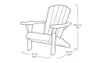 Keter Gartenstühle Troy Adirondack 2er Set vintage grün Produktbild-Vorschau 6