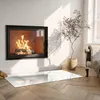 Glasbodenplatte für 125x50 cm – Kaminofen – Kaminplatte Produktbild-Vorschau 3