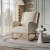 ProximaX Leinen-Loungeschaukelstuhl mit Kopfkissen, mit Produktbild-Vorschau 1