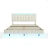 ProximaX Polsterbett 160x200 cm – Doppelbett mit LED, USB & Produktbild-Vorschau 10