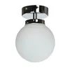 Deckenlampe Kugel Schirm E14 Ø 15 cm Chrom Glas Metall Produktbild-Vorschau 2