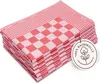 6er Set Geschirrtücher, 65x65 cm, 100% Baumwolle, rot Produktbild-Vorschau 1