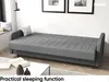 MEBLINI Sofa mit Schlaffunktion - Schlafcouch Ausziehbar - Produktbild-Vorschau 5