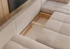 Wohnlandschaft U-Form Orto U Manila 02 Beige Samtvelours Produktbild-Vorschau 8