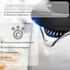 Close-up of a glass kettle with marketing text and icons highlighting its features. Produktbild-Vorschau