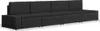 vidaXL 4-tlg. Garten-Lounge-Set Poly Rattan Schwarz Produktbild-Vorschau 1