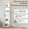 K-Möbel witryna szklana stojąca w kolorze białym Podgląd zdjęcia produktu 2