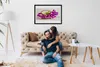 Bild 70x50 MDF-Rahmen Wandkunst Blumen im Korb Produktbild-Vorschau 2