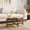 vidaXL Couchtisch Honigbraun 87x48x35 cm Massivholz Kiefer Produktbild-Vorschau 2