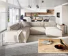 A modern living room with a large sectional sofa, dining area, and kitchen in the background. Produktbild-Vorschau
