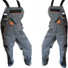 Two identical grey overalls are displayed side-by-side against a white background. Produktbild-Vorschau