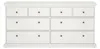 Asiagela - Commode, 183x49x87h cm Blanc, 8 Tiroirs Voir les images du produit 7
