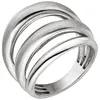 Breiter Ring 5-reihig aus 925 Silber matt-glänzend Produktbild-Vorschau 2